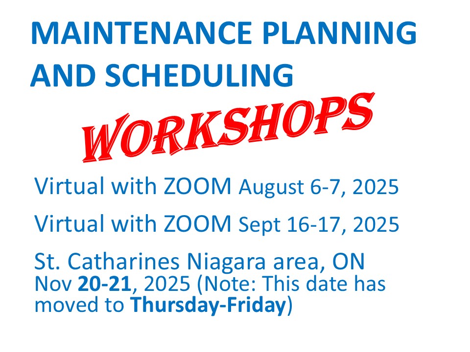 Richard Palmer Maintenance and Planning Scheduling Workshop