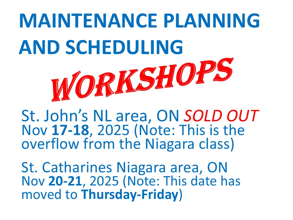Richard Palmer Maintenance and Planning Scheduling Workshop