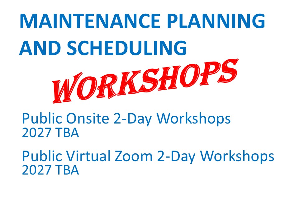 Richard Palmer Maintenance and Planning Scheduling Workshop